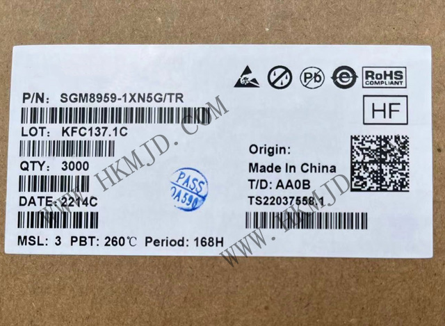 出售SGM8959-1XN5G 單 SGM8959-1 低VOS、低噪聲、高精度零漂移運(yùn)算放大器