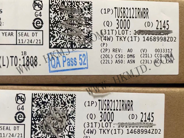 長期現(xiàn)貨供應 TUSB212IRWBR USB 2.0高速信號調(diào)節(jié)器