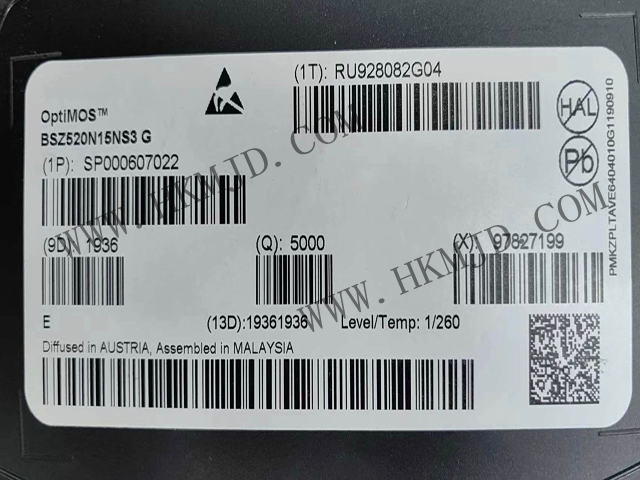 汽車級功率MOSFET BSZ520N15NS3G - 適用于48V系統(tǒng)/電機驅動/電源轉換