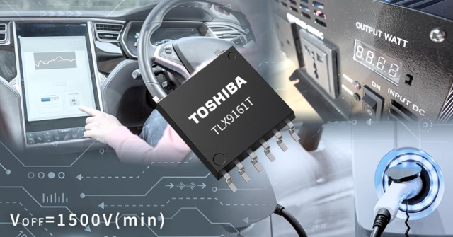 東芝推出小型封裝車載光繼電器TLX9161T，可實現(xiàn)車載電池系統(tǒng)1500V輸出耐壓