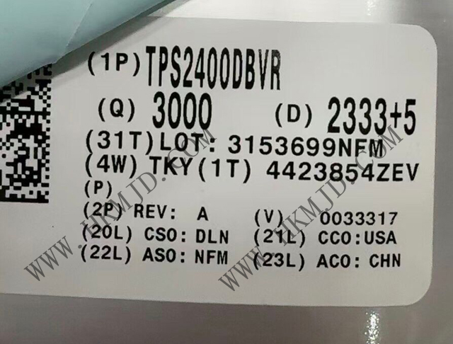 供應(yīng) TI TPS2400DBVR 5.5V過壓保護控制器，具備100V輸入瞬態(tài)保護功能